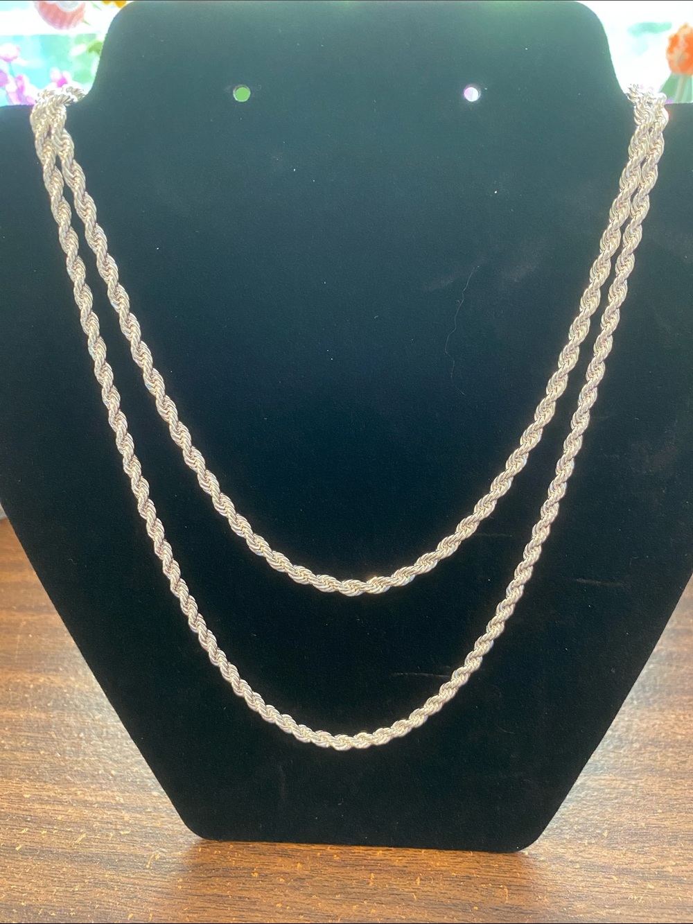 New Beautiful 925 Sterling Silver Twisted Chains (20” & 22”)
